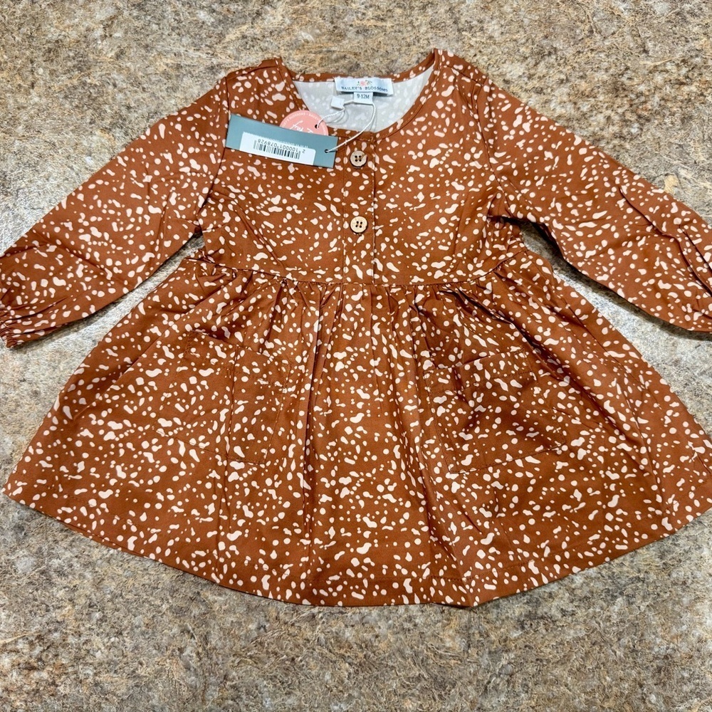 New Bailey’s Blossoms Baby Girl Dress – Size 9-12M